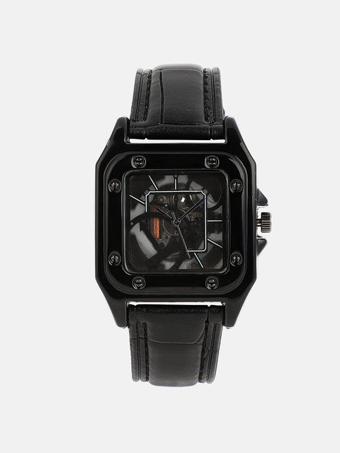 The Nocturne Square Watch - Onyx Black