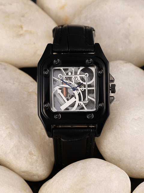 The Nocturne Square Watch - Obsidian Black