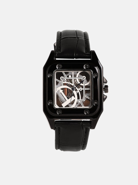 The Nocturne Square Watch - Obsidian Black