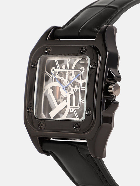 The Nocturne Square Watch - Obsidian Black