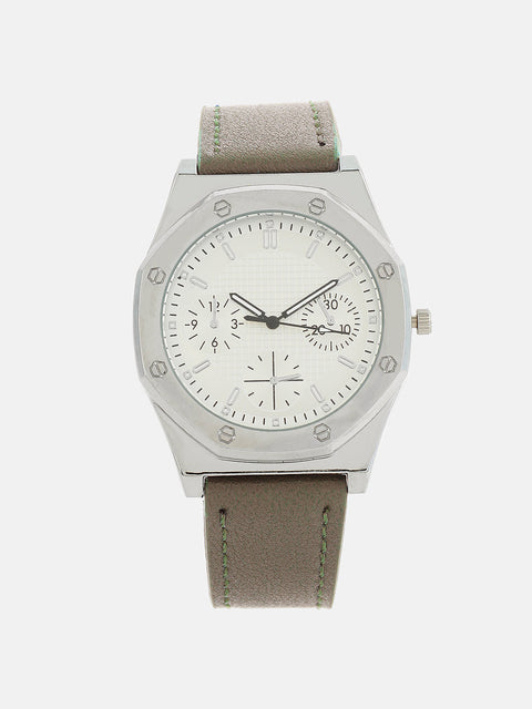The Torque Compass Round Watch - Olive Green