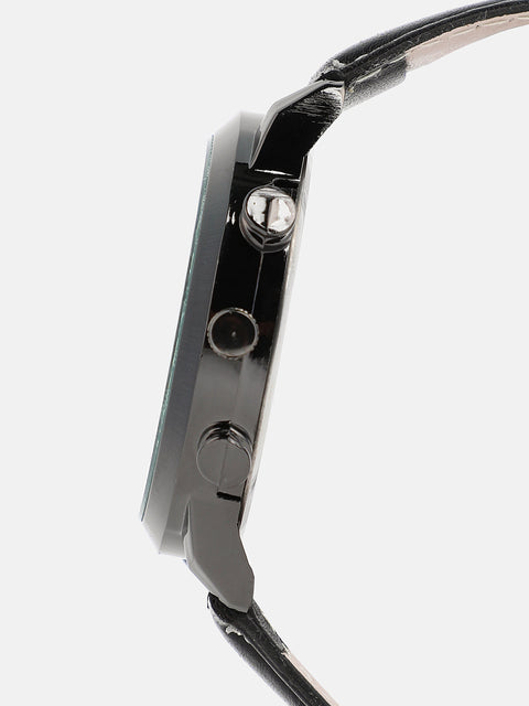 The Aventra Round Watch - Onyx Black