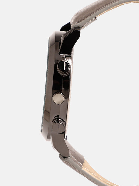 The Aventra Round Watch - Khaki Brown