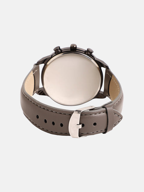 The Aventra Round Watch - Khaki Brown