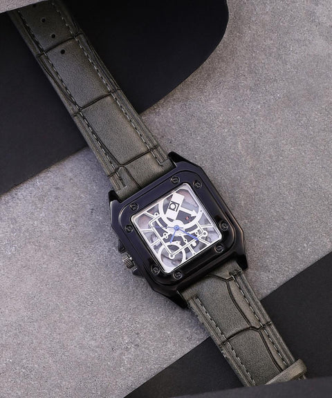 The Noir Rectangular Watch