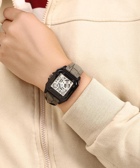 The Noir Rectangular Watch