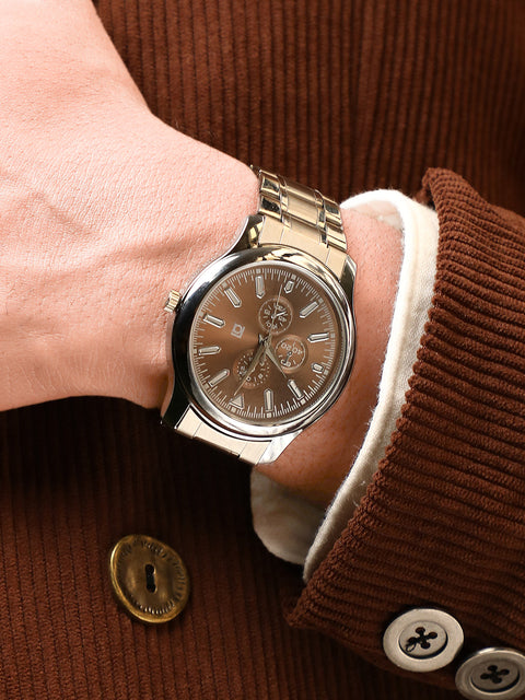 The Three Dial Dayscape Round Watch