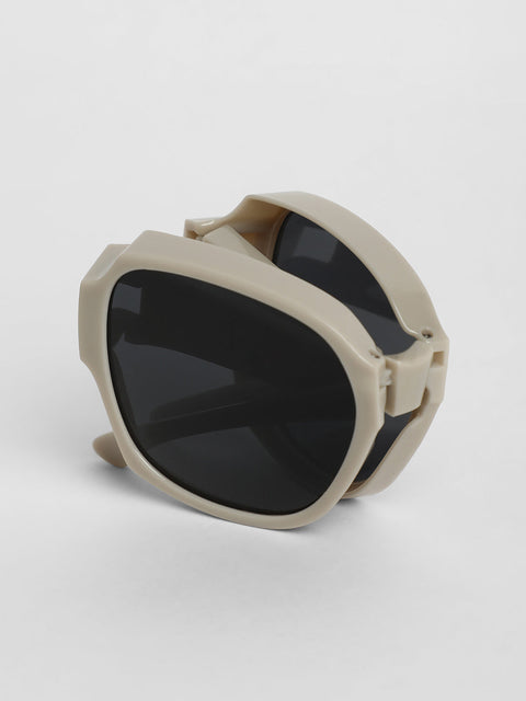 Men Foldable Oversized Sunglasses - Grey