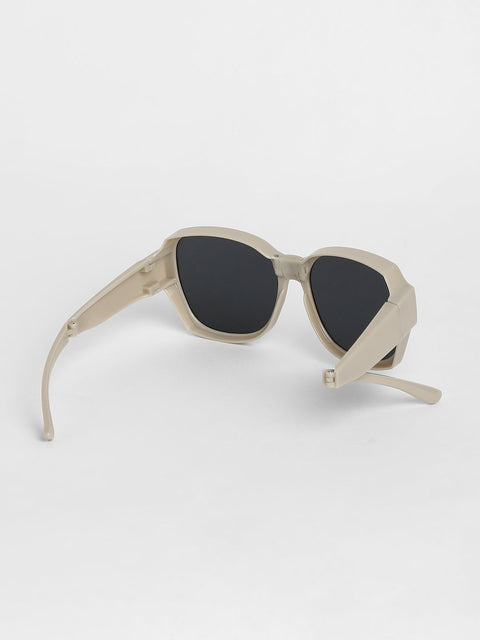 Men Foldable Oversized Sunglasses - Grey