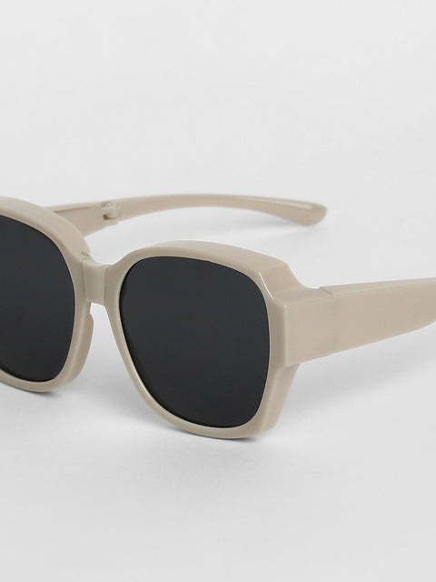 Men Foldable Oversized Sunglasses - Grey