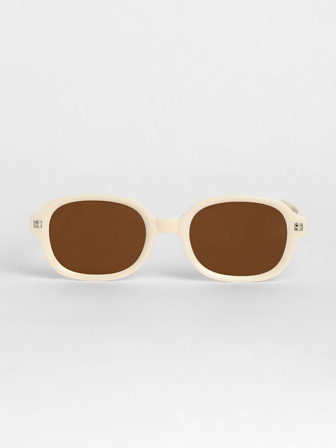 Men Foldable Rectangular Sunglasses - White