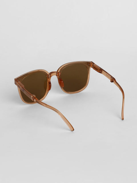 Men Foldable Wayfarer Sunglasses - Brown