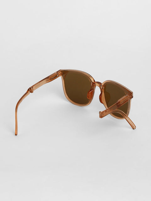 Men Foldable Wayfarer Sunglasses - Brown