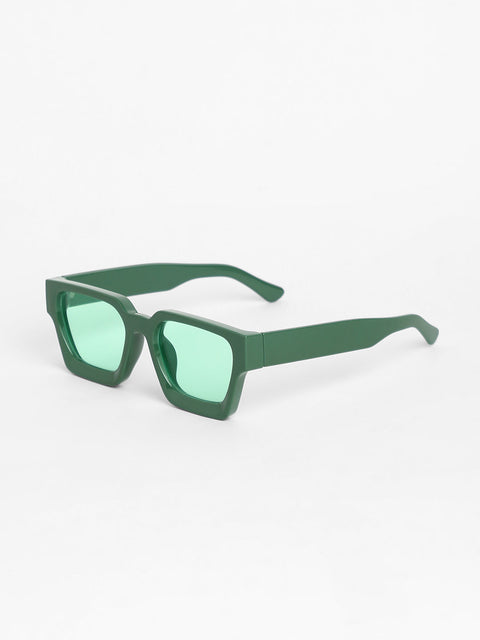 Men Chunky Wayfarer Sunglasses - Green