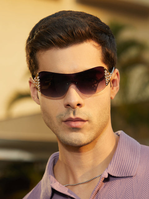 The Bling Wrap Sunglasses Onyx Black