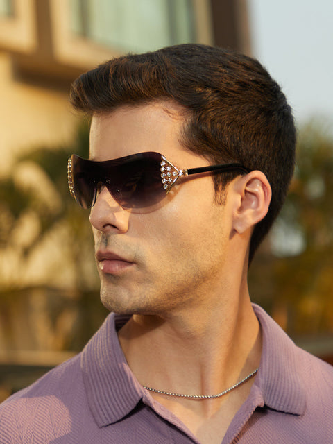 The Bling Wrap Sunglasses Onyx Black