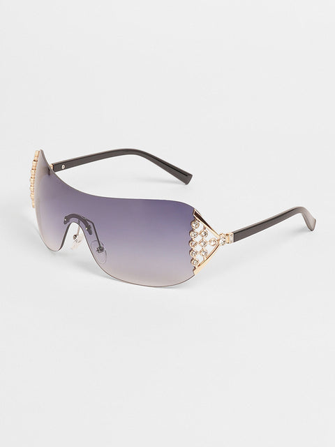The Bling Wrap Sunglasses Onyx Black