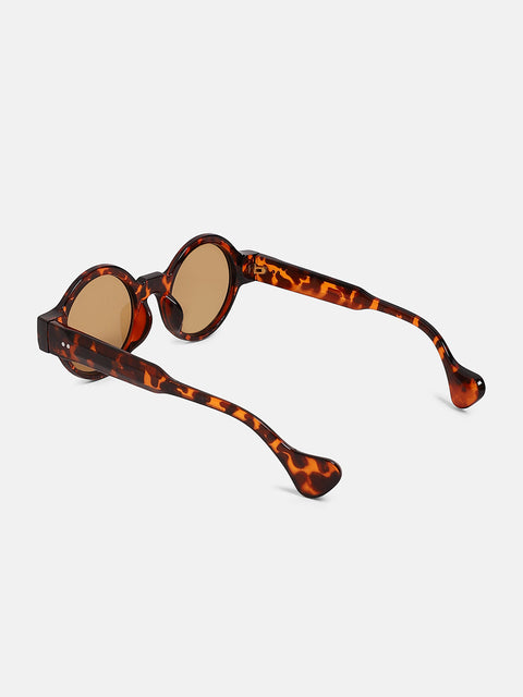 The Scholar Round Sunglass Coffee Brown