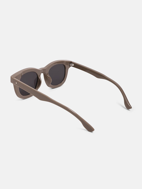 The Gregory Wayfarer Sunglass Taupe Brown
