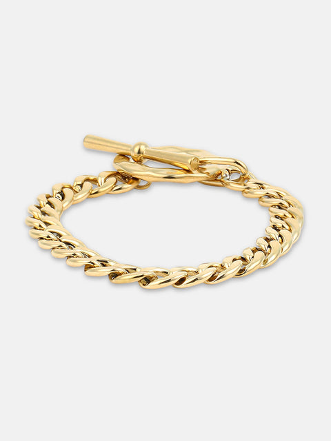 The Sol Halo Link Bracelet - California Gold