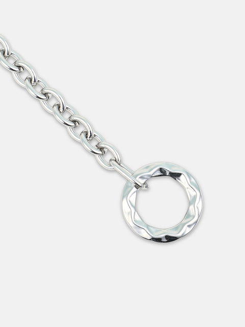 The Sol Halo Link Bracelet Metallic Silver