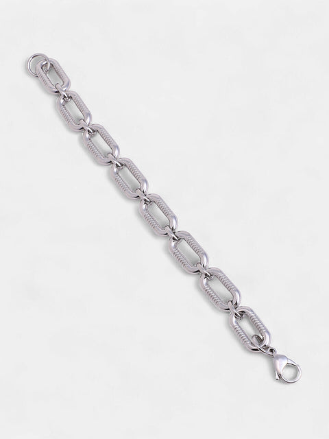 The Link Chain Bracelet - Metallic Silver