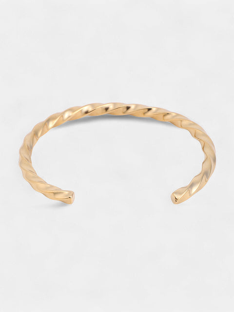 The Twisted Cuff Bracelet - California Gold