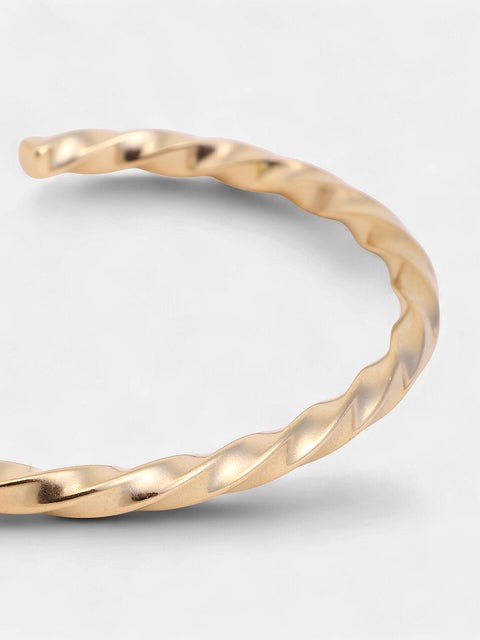 The Twisted Cuff Bracelet - California Gold