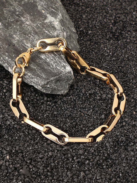 The Mechanical-Link Chain Bracelet - California Gold