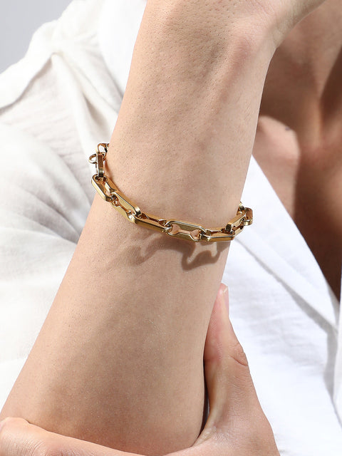 The Mechanical-Link Chain Bracelet - California Gold