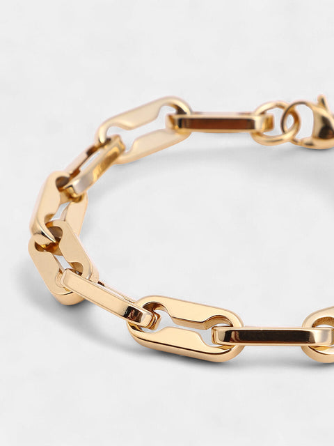 The Mechanical-Link Chain Bracelet - California Gold