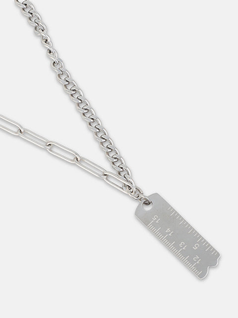 The Scale Multi-Layer Necklace - Metallic Silver