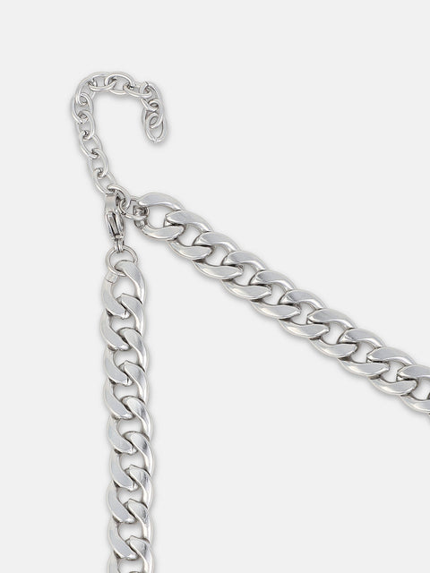 The Perla Chain Necklace - Metallic Silver