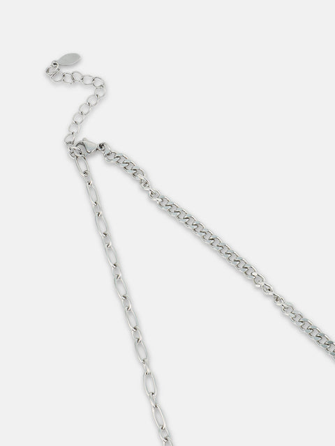 The Skelley Pendant Necklace Metallic Silver