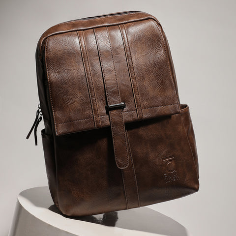 The Enigma Backpack - Coffee Brown