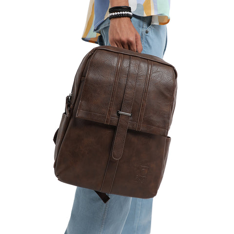 The Enigma Backpack - Coffee Brown