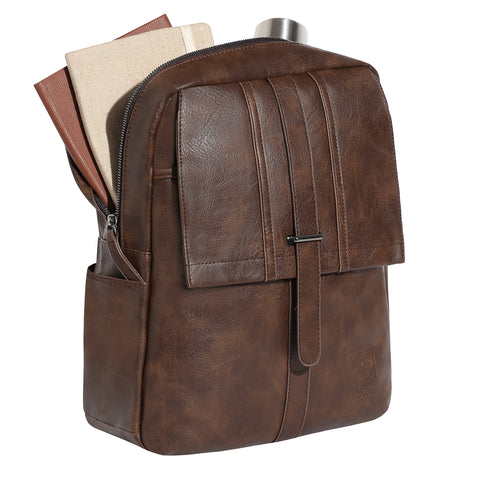The Enigma Backpack - Coffee Brown