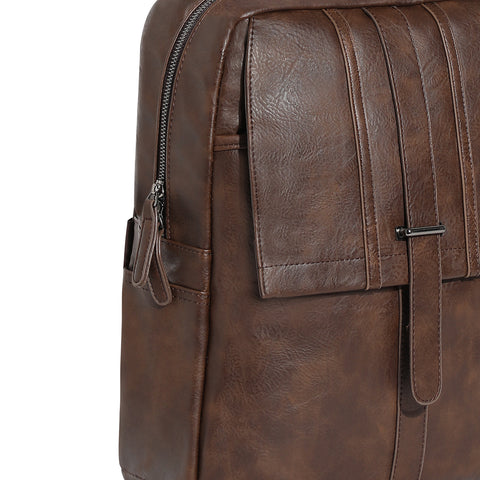 The Enigma Backpack - Coffee Brown