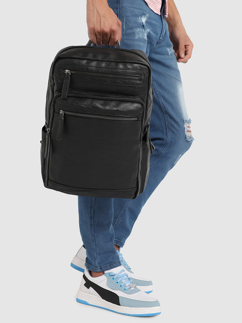 The Nomad's Echo Backpack - Coal Black