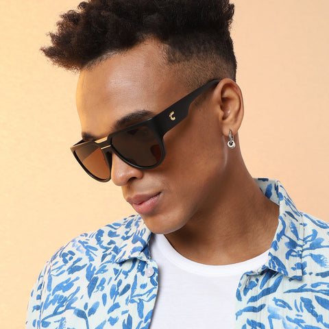 Solid Wayfarer Sunglasses - Black