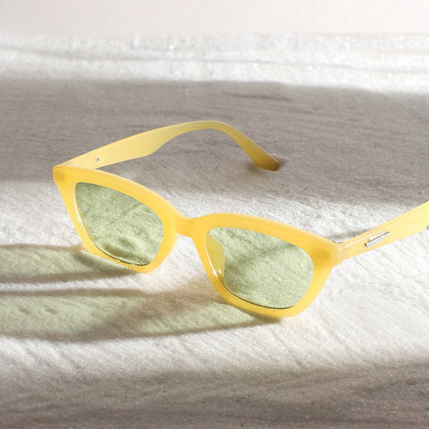 Solid Cateye Sunglasses - Yellow