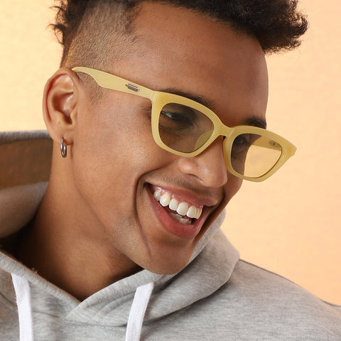 Solid Cateye Sunglasses - Yellow