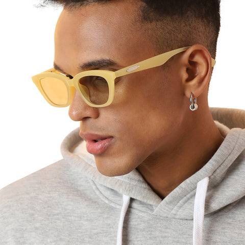 Solid Cateye Sunglasses - Yellow