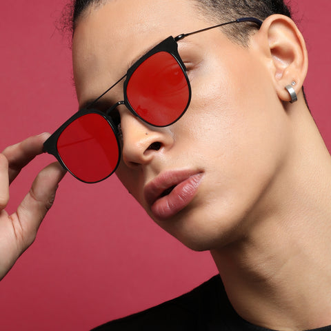 Polarized Rimless Wayfarer Sunglass For Men