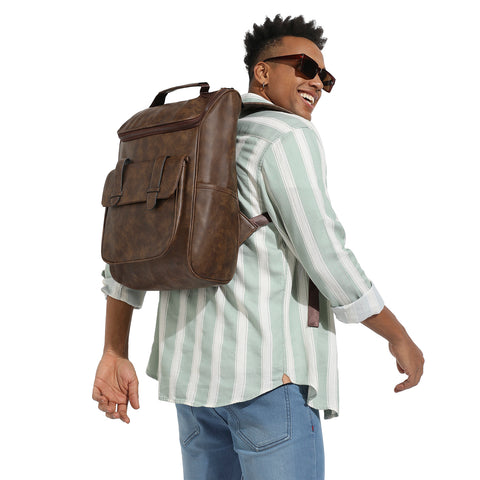 The On-The-Go Backpack - Pecan Brown