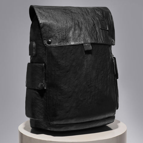 The Trekker Backpack - Grease Black
