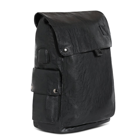 The Trekker Backpack - Grease Black