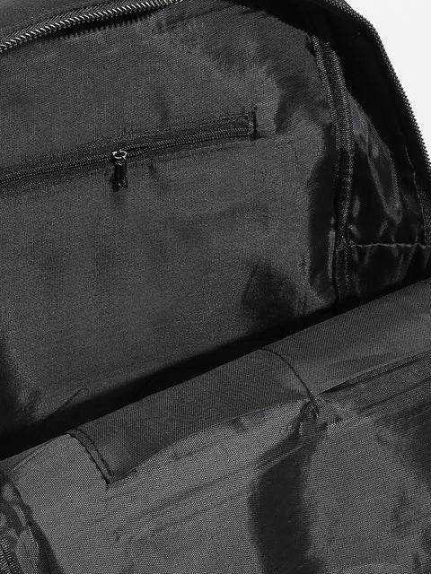 The Contrast Flap Backpack - Jet Black