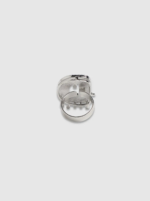 Mens-Bling-D-Alphabet-Ring-Silver