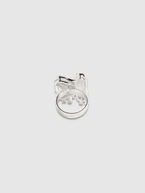 Mens-Bling-K-Alphabet-Ring-Silver